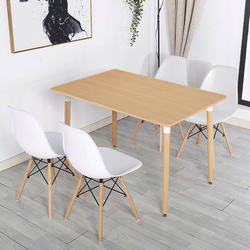 Set de sufragerie Sunrise T-03 Sonoma Oak/Beech + C-01 White/Beech (1+4)