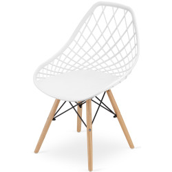 Обеденный набор Sunrise T-03 Sonoma Oak/Beech + C-73 PP White/Beech (1+4) Thumb