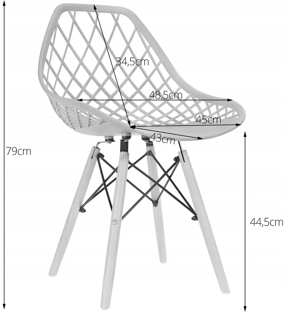 Обеденный набор Sunrise T-03 Sonoma Oak/Beech + C-73 PP White/Beech (1+4)
