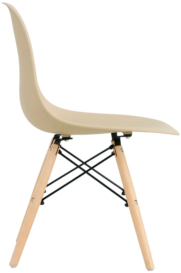 Set de sufragerie Sunrise T-03 White/Beech + C-01 Beige/Beech (1+4)