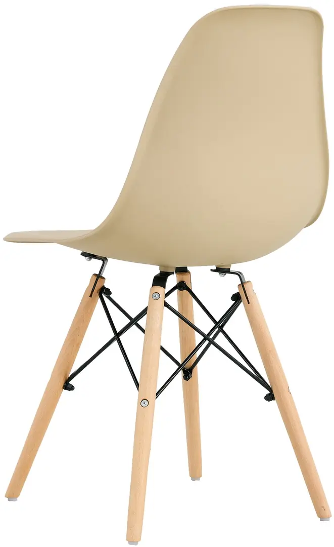 Set de sufragerie Sunrise T-03 White/Beech + C-01 Beige/Beech (1+4)