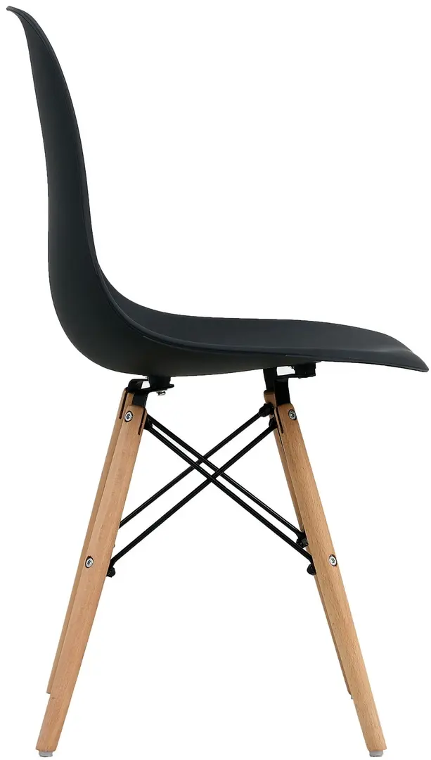 Обеденный набор Sunrise T-03 White/Beech + C-01 Black/Beech (1+4)