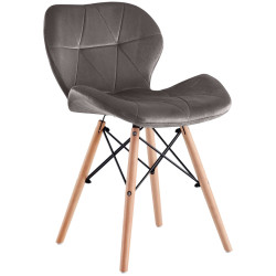 Обеденный набор Sunrise T-03 White/Beech + C-22 Gray/Beech (1+4) Thumb