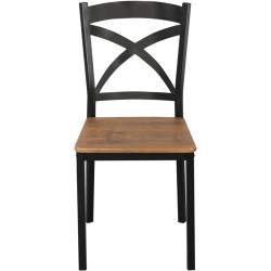 Set de sufragerie Tempo Kondela Haim 1+4 (Dark Oak/Black) Thumb