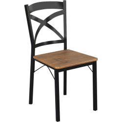 Set de sufragerie Tempo Kondela Haim 1+4 (Dark Oak/Black) Thumb