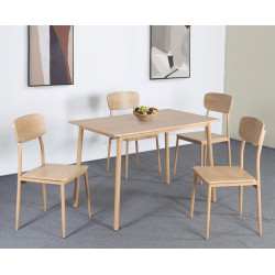 Set de sufragerie Tempo Kondela Lamir 1+4 (Natural Oak)