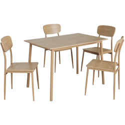 Set de sufragerie Tempo Kondela Lamir 1+4 (Natural Oak) Thumb