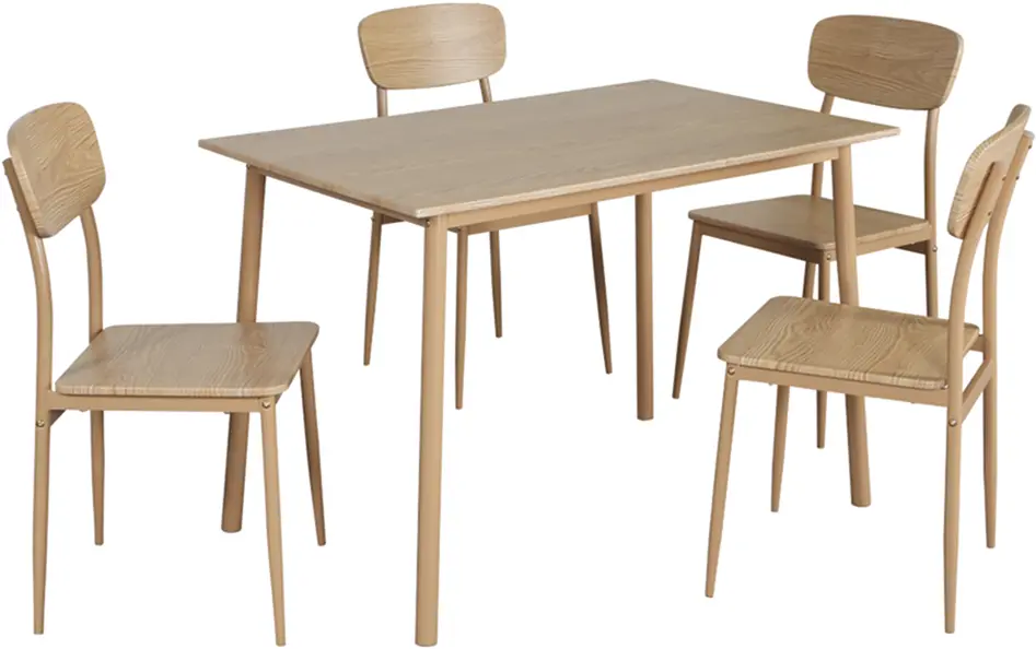 Set de sufragerie Tempo Kondela Lamir 1+4 (Natural Oak)