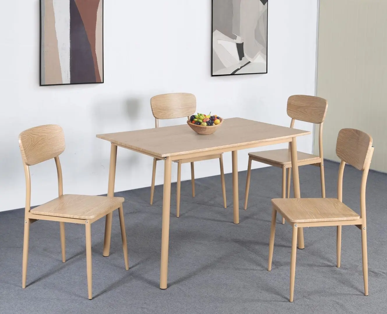 Set de sufragerie Tempo Kondela Lamir 1+4 (Natural Oak)