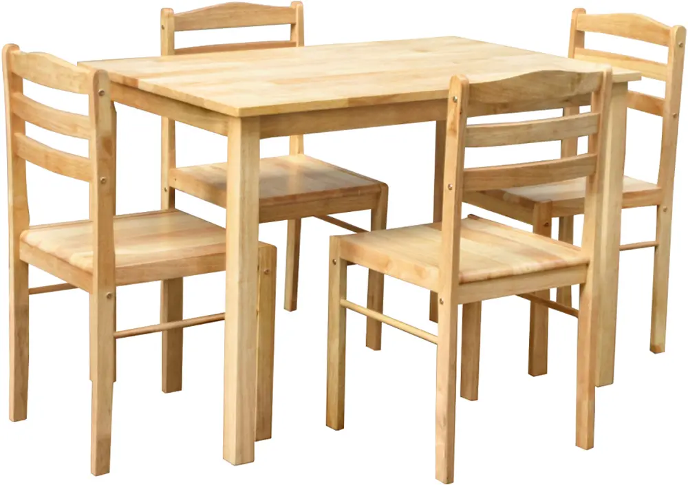 Обеденный набор Tempo Kondela Loak 1+4 (Natural)