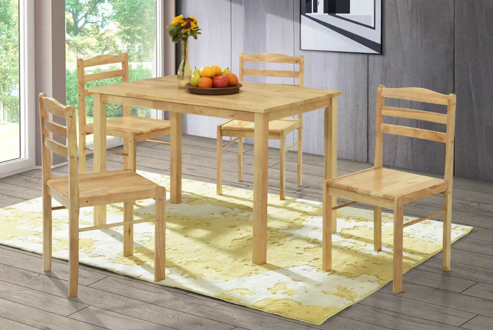 Обеденный набор Tempo Kondela Loak 1+4 (Natural)