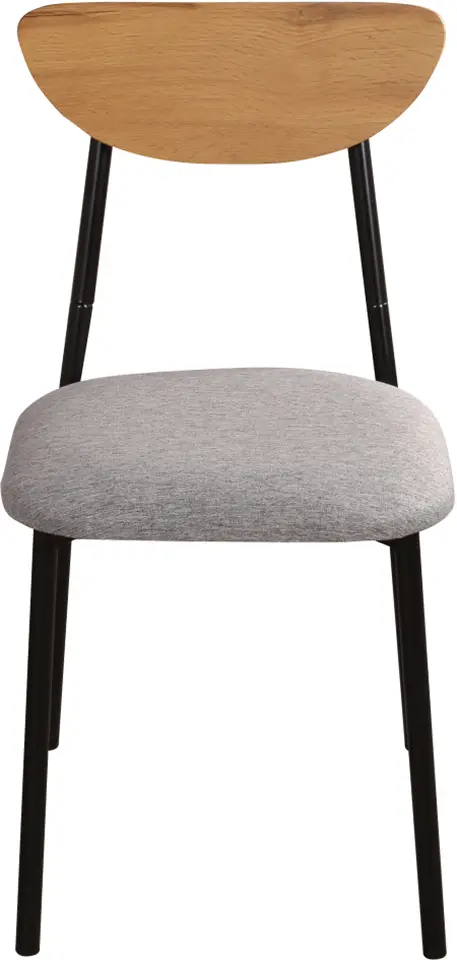 Set de sufragerie Tempo Kondela Madio 1+4 (Light Oak/Grey/Black)