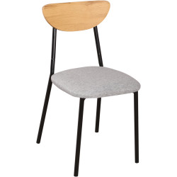 Set de sufragerie Tempo Kondela Madio 1+4 (Light Oak/Grey/Black) Thumb