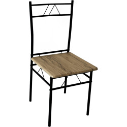 Set de sufragerie Tempo Kondela Paon 1+4 (Light Oak/Black) Thumb