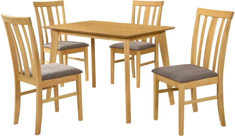 Set de sufragerie Tempo Kondela Rois Set 1+4 (Light Sonoma Oak/Dark Brown)