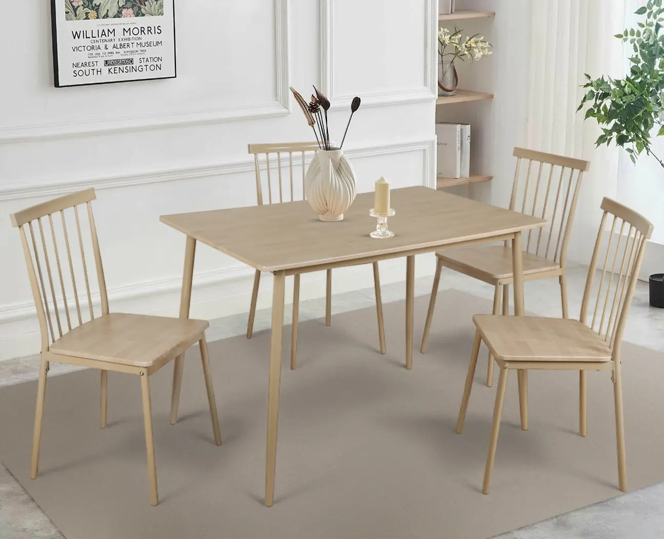 Set de sufragerie Tempo Kondela Sendo 1+4 (Natural Beech)