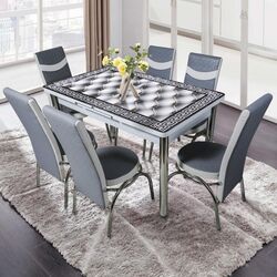 Set de sufragerie VLM Kelebek II 0009 Merchan 1+6 (Grey/White)