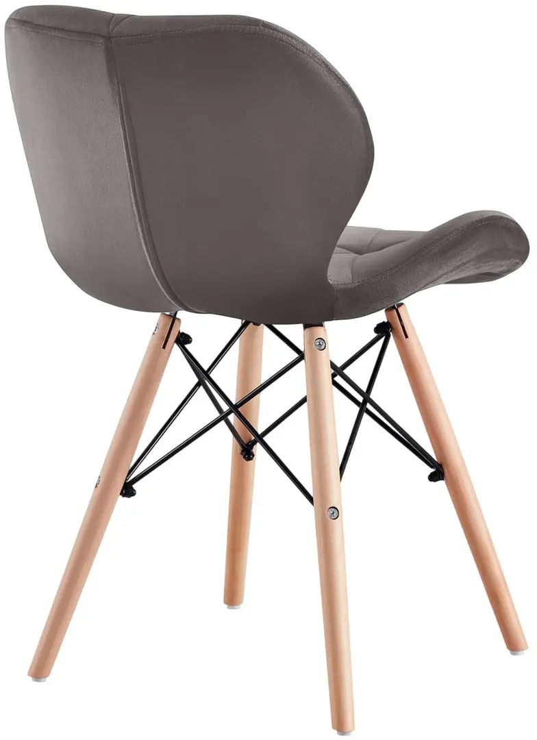 Обеденный набор DP Agata 115x68cm Brown/Black + Sunrise C-22 Gray/Beech (1+4)