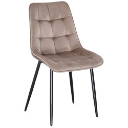 Обеденный набор Fabrik Home Noroc №2 Stone Walnut + Yasen DC 6005 Dark Brown/Black (1+4) Thumb