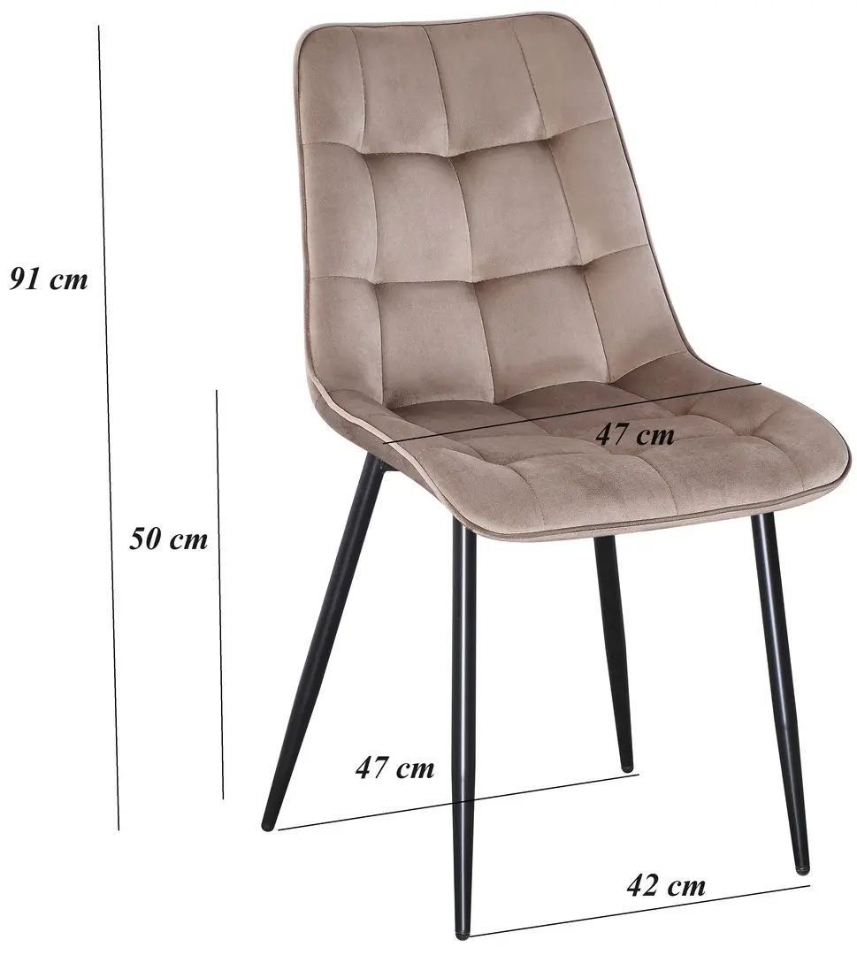 Обеденный набор Fabrik Home Noroc №2 Stone Walnut + Yasen DC 6005 Dark Brown/Black (1+4)