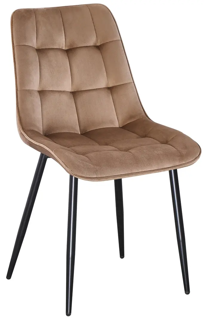 Обеденный набор Fabrik Home Noroc №2 Stone Walnut + Yasen DC 6005 Golden Brown/Black (1+4)