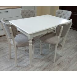 Set de sufragerie Yasen Lavinia 1+4 (White/Beige) Thumb