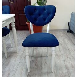 Set de sufragerie Yasen Lavinia 1+4 (White/Blue) Thumb