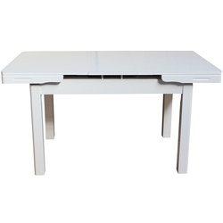 Обеденный набор Yasen T1920 110/140x75cm White + С 2301 HLR-7 Light Coffee (1+4) Thumb