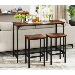 Set masa scaune Costway KC55795CF (Brown/Black) Thumb