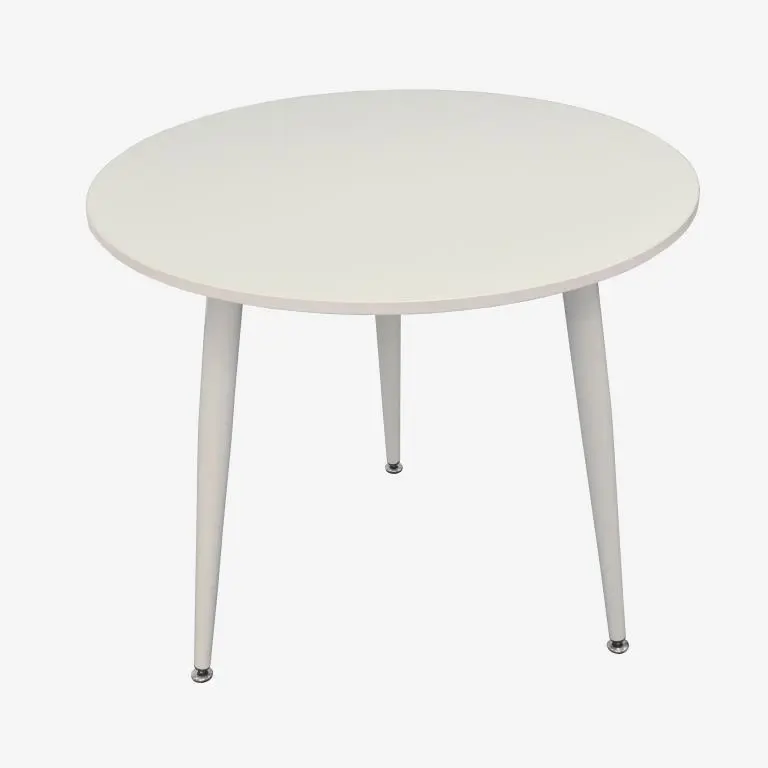 Set masa + 3 scaune Evelin DT-404-5Wh + YTC-055Wh UF885-03 (White/Light Beige) - 2