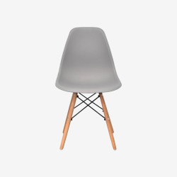 Set masa + 4 scaune Evelin DT-402-1WO + LC-021 (White/Grey) Thumb