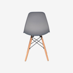 Set masa + 4 scaune Evelin DT-402-1WO + LC-021 (White/Grey) Thumb
