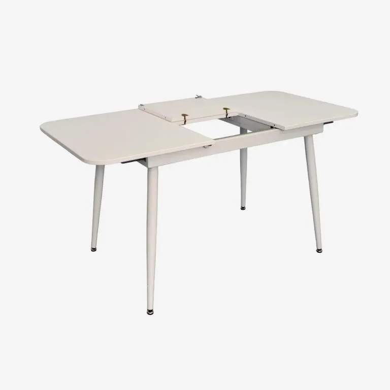 Set masa + 4 scaune Evelin DT-531R Wh + YTC-055Wh UF885-03 (White/Light Beige) - 5