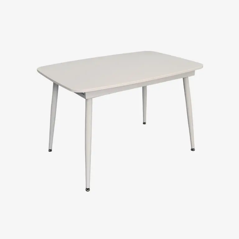 Set masa + 4 scaune Evelin DT-532R Wh + YTC-055Wh UF885-03 (White/Light Beige) - 2