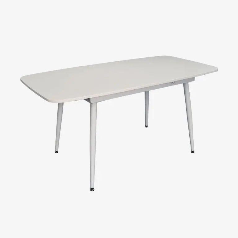 Set masa + 4 scaune Evelin DT-532R Wh + YTC-064Wh Bjorn-24 (White/Light Beige) - 3