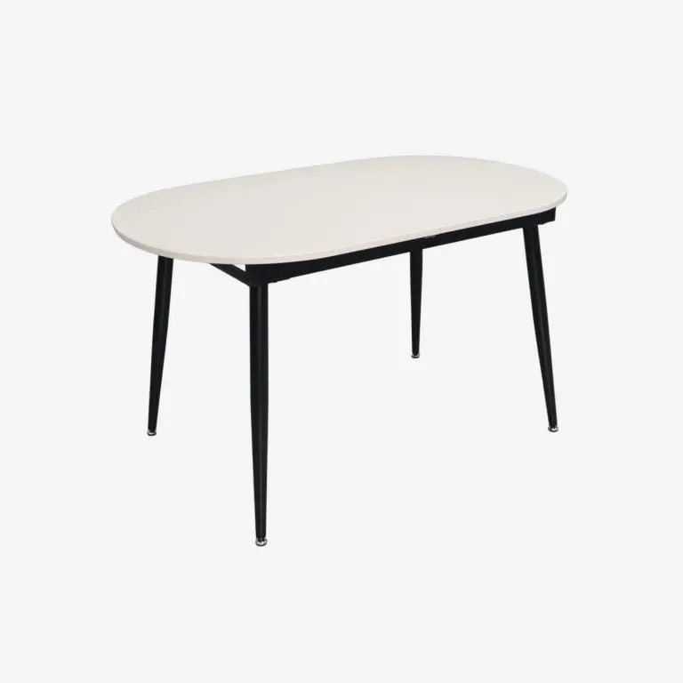 Set masa + 4 scaune Evelin DT-533R B + YTC-090B UF885-15 (White/Dark Grey) - 2