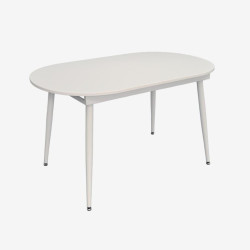 Set masa + 4 scaune Evelin DT-533R Wh + YTC-064Wh Bjorn-24 (White/Light Beige) Thumb