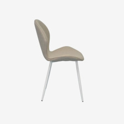 Set masa + 4 scaune Evelin DT-533R Wh + YTC-064Wh Bjorn-24 (White/Light Beige) Thumb
