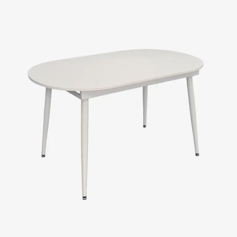 Set masa + 4 scaune Evelin DT-533R Wh + YTC-064Wh UF910-01 (White/Light Beige) - 2
