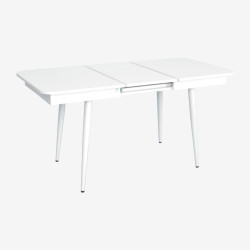 Set masa + 6 scaune Evelin DT-432-1R Wh + YTC-064Wh UF910-01 (White/Light Beige) Thumb