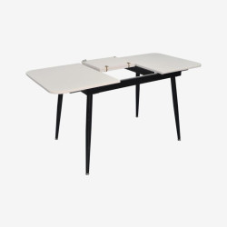 Set masa + 6 scaune Evelin DT-531R B + YTC-080B Bluvel-14 (White/Dark Grey) Thumb