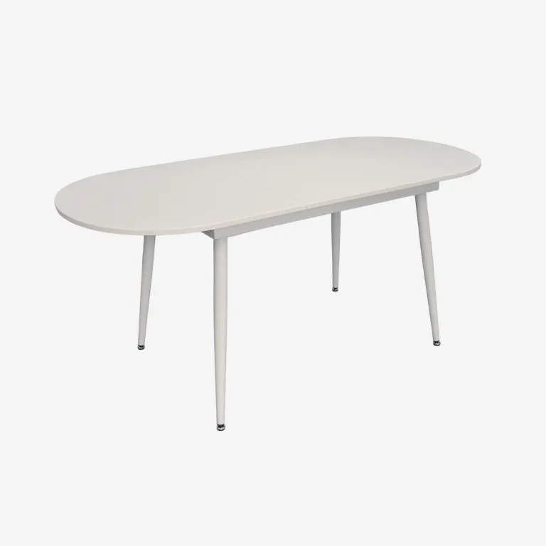 Set masa + 6 scaune Evelin DT-533R Wh + YTC-064Wh UF910-01 (White/Light Beige) - 3