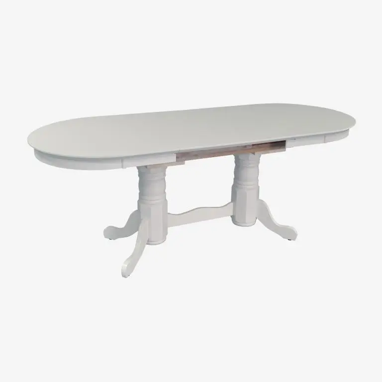 Set masa + 6 scaune Evelin HV-31N + YTC-064Wh Bjorn-24 (White/Light Beige) - 4