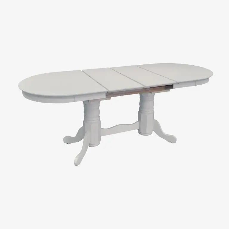 Set masa + 6 scaune Evelin HV-31N + YTC-064Wh UF910-01 (White/Light Beige) - 4