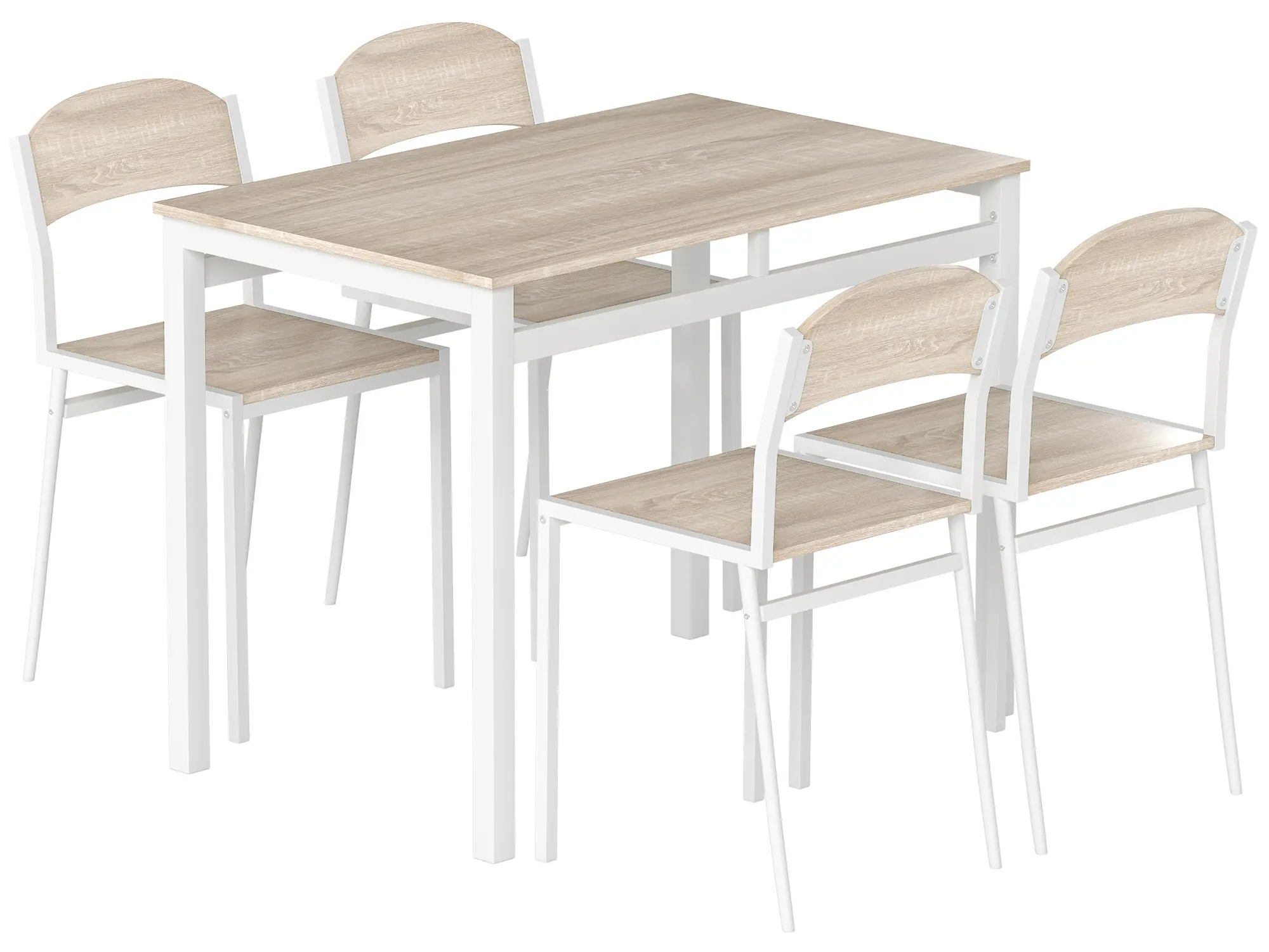 Обеденный набор Homcom 835-087 (Light Grey/White) - 2