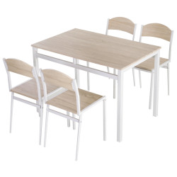 Обеденный набор Homcom 835-087 (Light Grey/White) Thumb