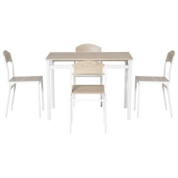 Обеденный набор Homcom 835-087 (Light Grey/White) Thumb