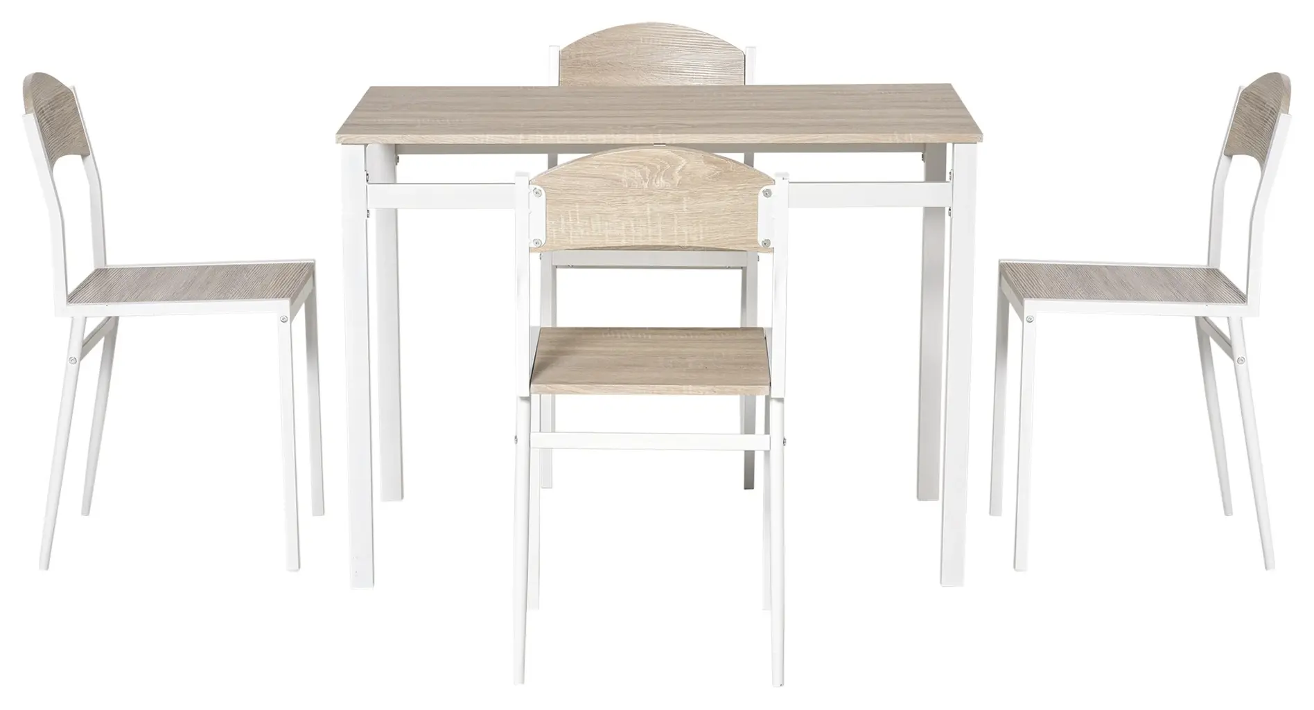 Обеденный набор Homcom 835-087 (Light Grey/White) - 5