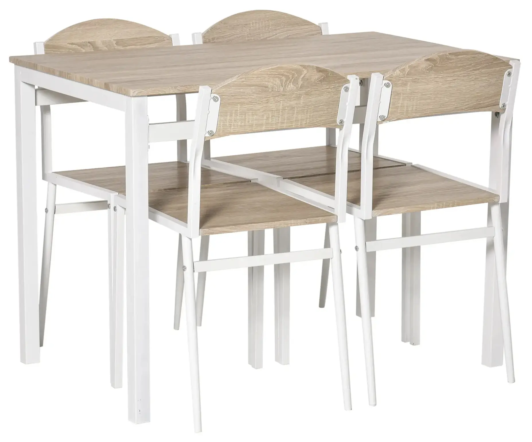 Обеденный набор Homcom 835-087 (Light Grey/White) - 10