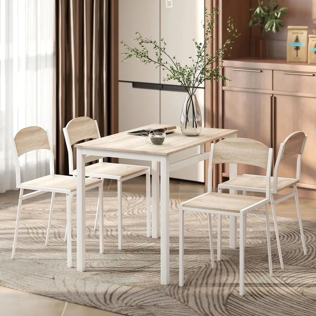 Обеденный набор Homcom 835-087 (Light Grey/White)